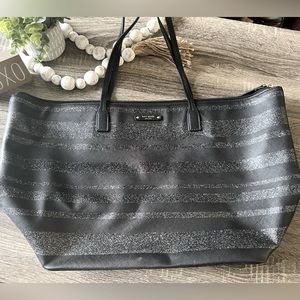 Kate Spade Black Shimmer Tote